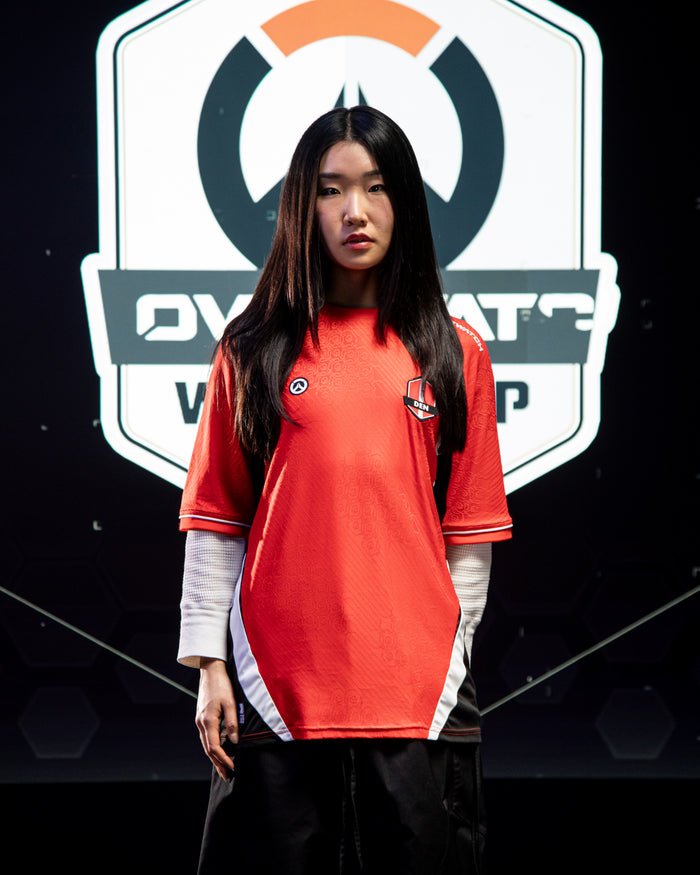 Woman in Red Denmark Jersey